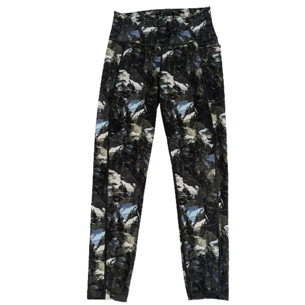Sweaty Betty Super Sculpt 7/8 Leggings Mountain Print Compression Athletic Smal